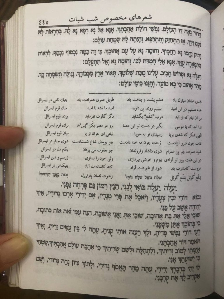 Iranian siddur (2023) Photo: Private.